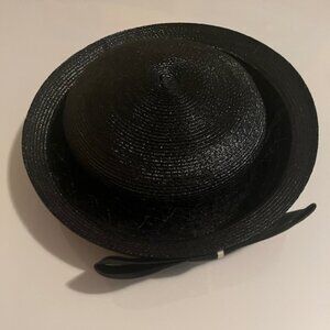 Audrey Hepburn owned & worn black wicker Hat w/ sash from the 1960s / COA